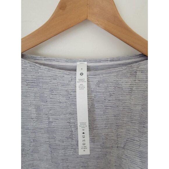 Lululemon BACK IN ACTION Long Sleeve RULU Jacquard Athleisure Shirt Women's 4 - Picture 7 of 9